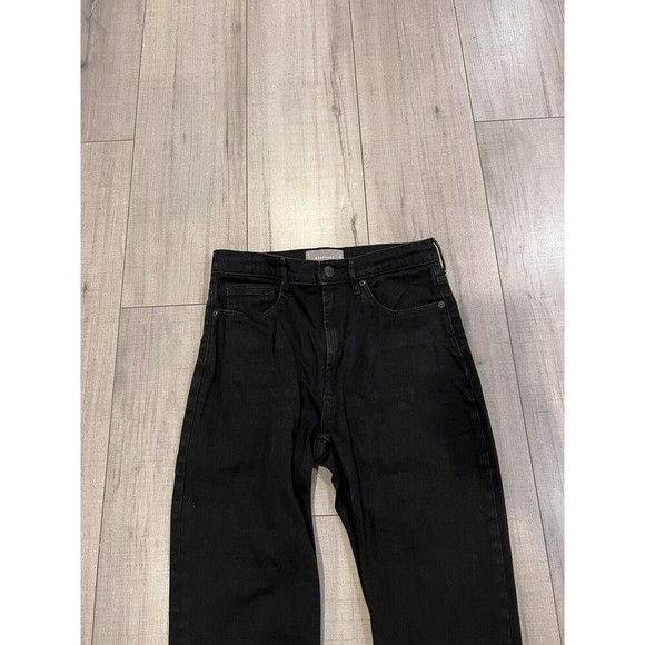 Everlane High Waist Straight Leg Ankle Jean Black SZ Size 27 Regular - Picture 3 of 5
